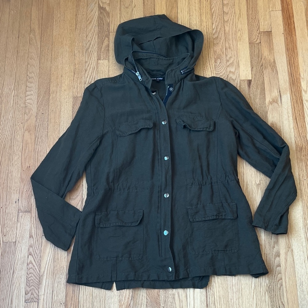 Dear John Army Green Women's Hooded Jacket